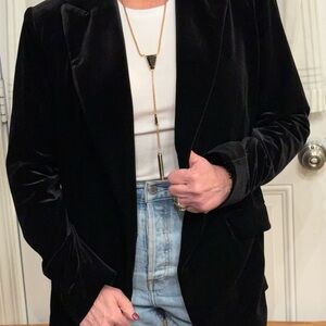Max Studio Black Velvet Blazer